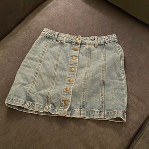 DENIM MINI SKIRT